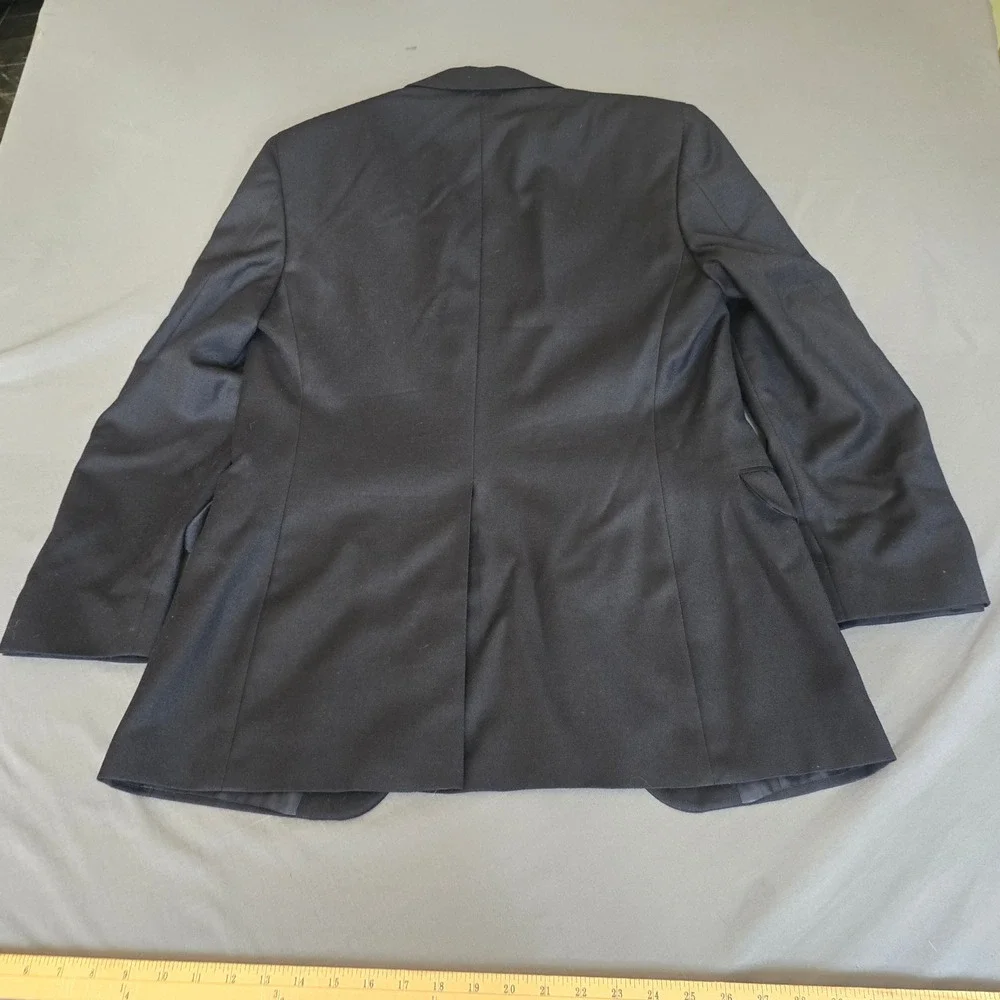 Aquascutum Blazer Men Size 38R Navy Blue Wool Gold Crest Button Tailored Canada